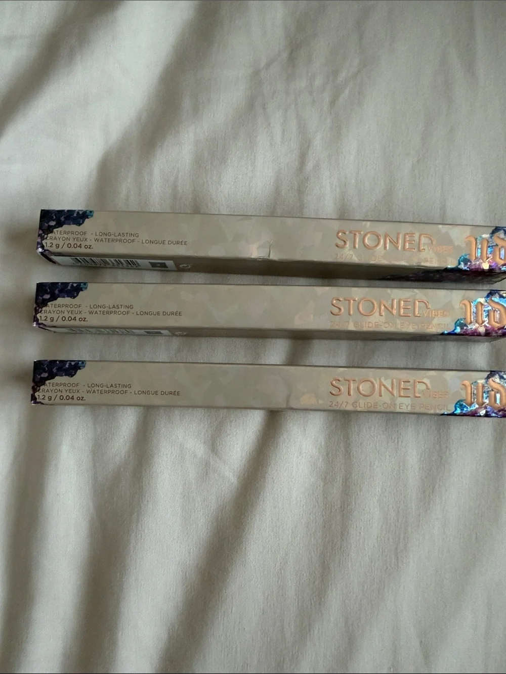 Urban Decay Stoned Vibes 24/7 Glide-On Eye Pencil - Set of 3 BRAND NEW